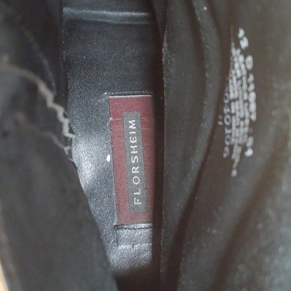 Florsheim black leather ankle boots size 12 - Picture 6 of 12